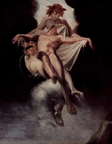 Johann Heinrich Fuseli Sleep and Death carrying away Sarpedon of Lycia Germany oil painting art